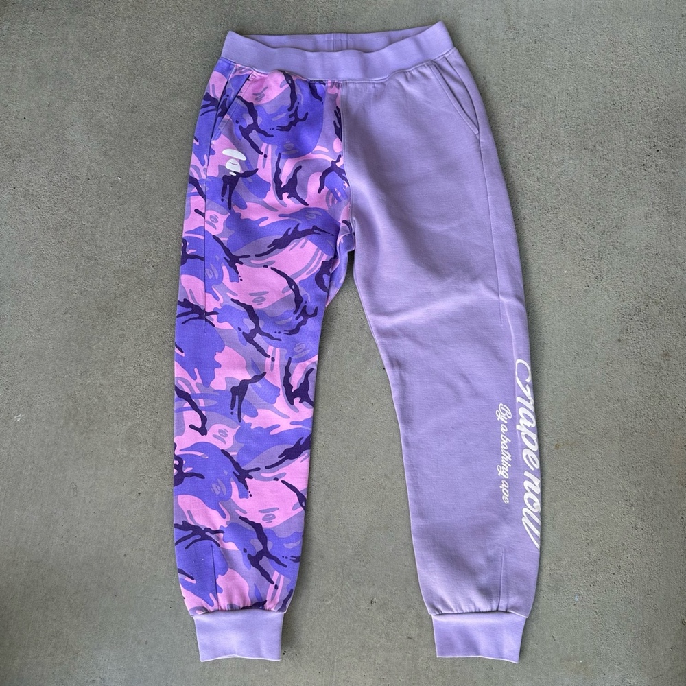 Aape By A Bathing Ape Split Camo Sweatpants XXS
